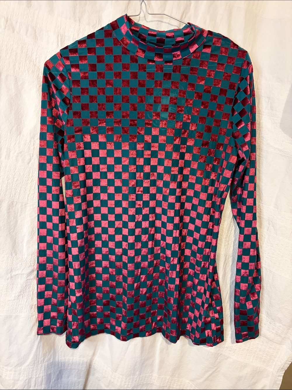 NWT Sterling  Kreek mesh size small burgundy and teal